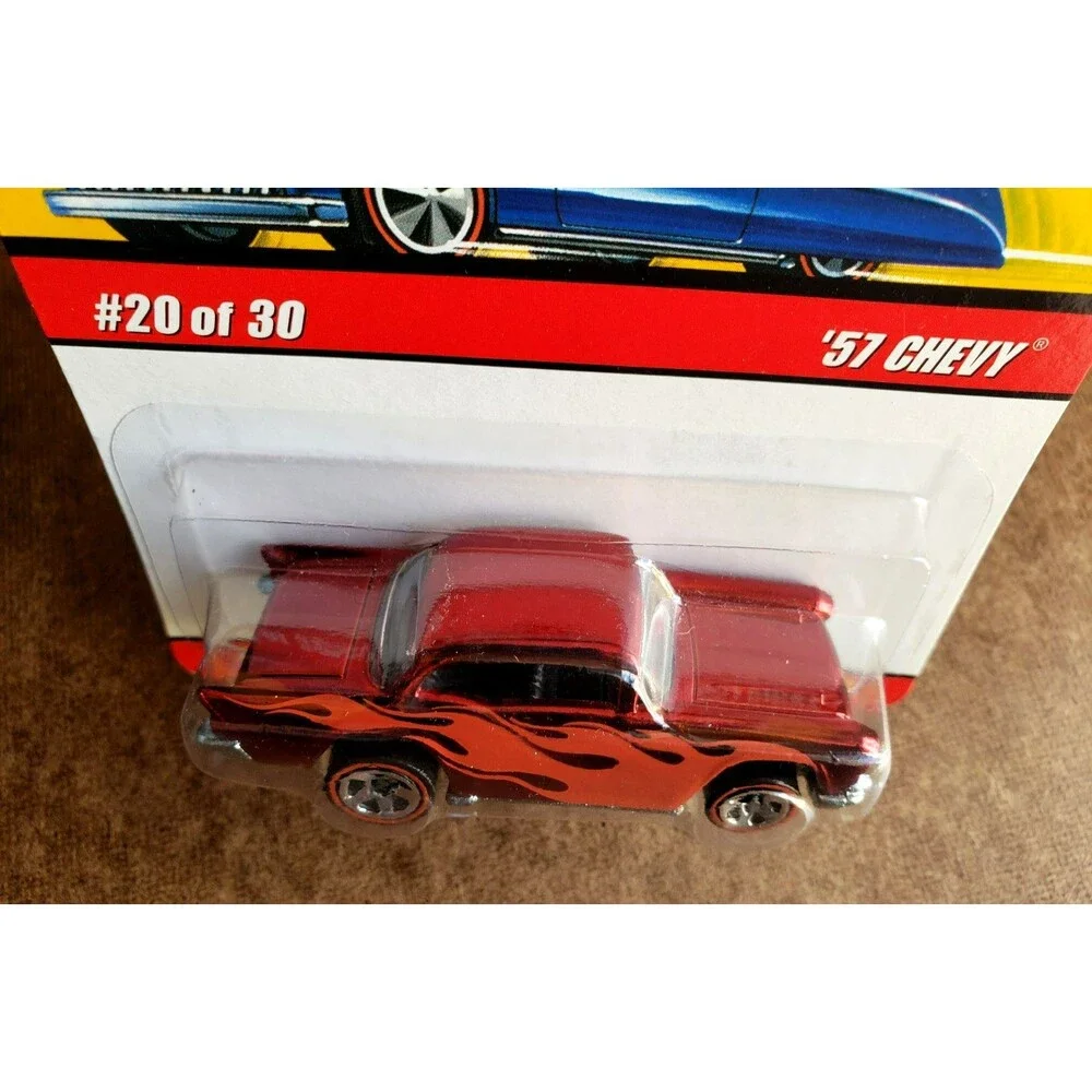 2007 Hot Wheels '57 CHEVY Spectraflame RED CLASSICS SERIES 3 1:64 #20/30 REDLINE